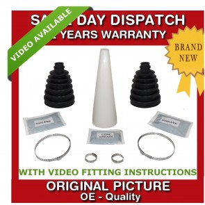 2x FORD CV UNIVERSAL STRETCH BOOT KIT WITH CONE NEW